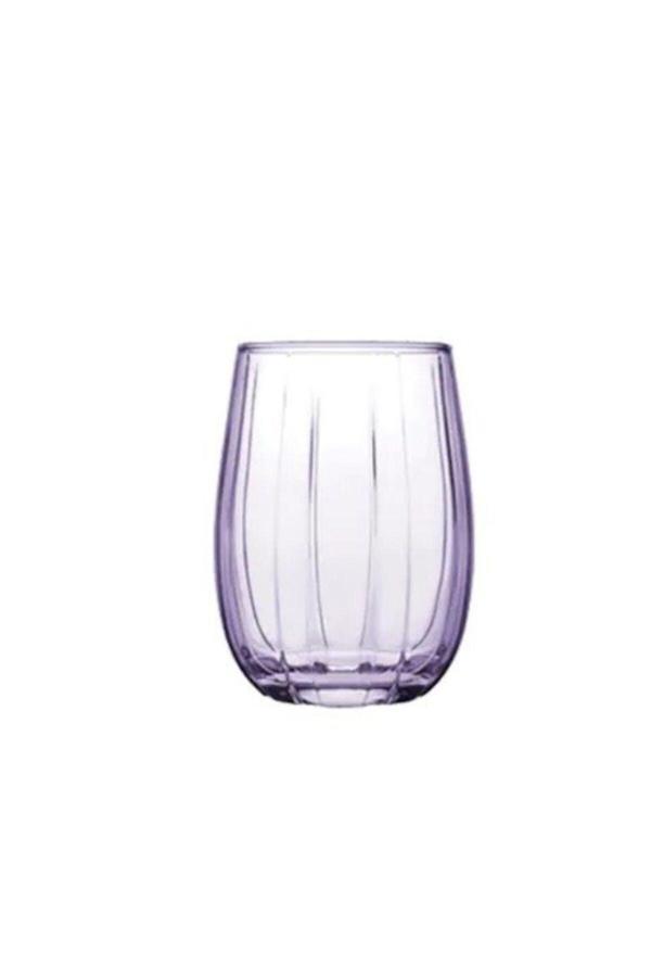 Paşabahçe linka mor su bardak 6 lı su - meşrubat bardağı mor 420405 - Image 1