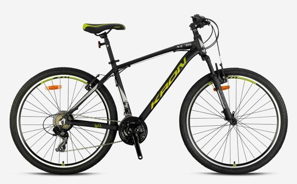 Kron XC 75 27.5" Jant 18' Kadro V-Fren 21 Vites Dağ Bisikleti Siyah Neon Sarı - Image 1