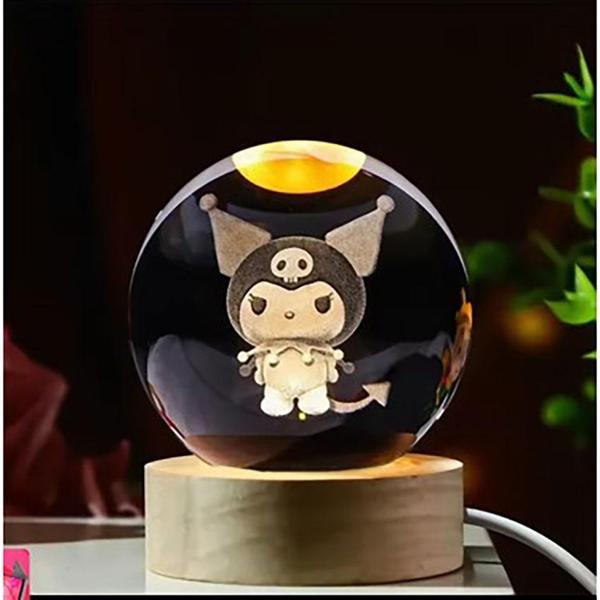 Kuromi Işıklı Cam Küre Cap 6 Cm Kod 63 - Image 1