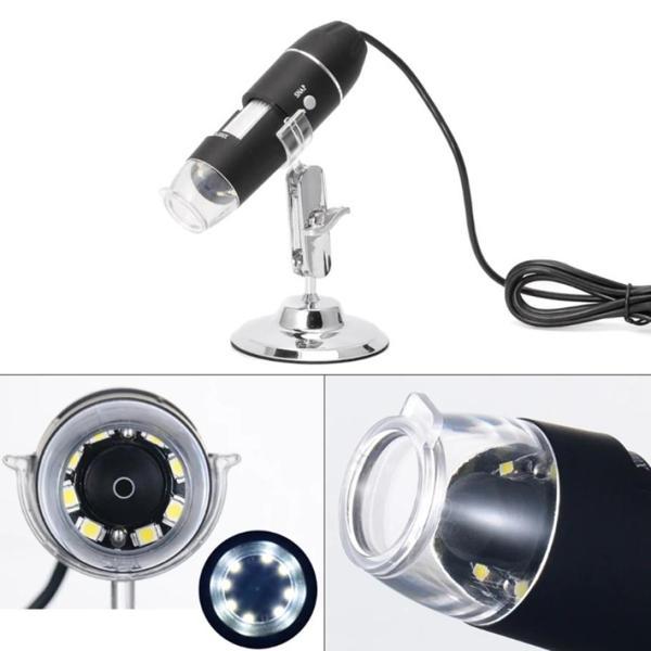 1600X Usb Dijital Mikroskop Kamera Endoskop 8 Led Büyüteç Metal Standı - Image 1