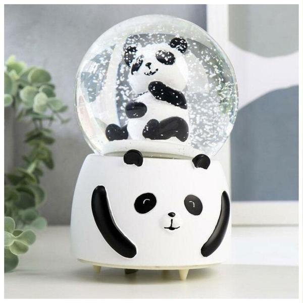 Siyah Beyaz Panda Kar Küresi Büyük Boy - Image 1