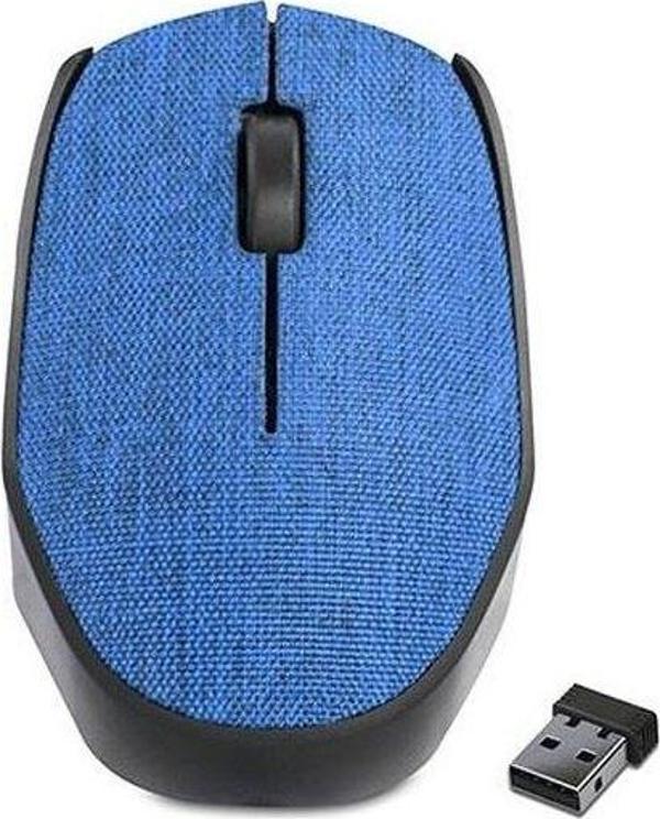 Everest KM-218 Kumaş Kblsz Mouse, Mavi - Image 1