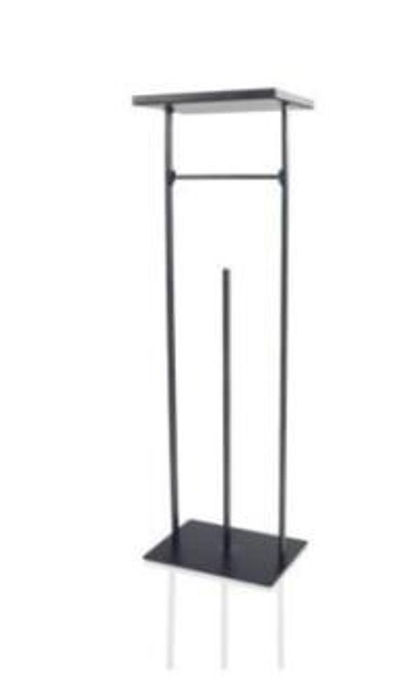 The Mia Tepsili Tuvalet Kağıdı Stand - Siyah - 54x15x12 Cm GLV0690 - Image 1