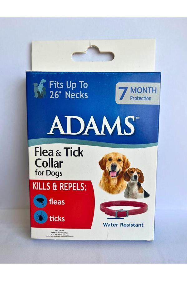 Adams Köpekler Için Pire Tasması, 7 Aya Kadar Koruma Bitkisel %100 Doğal Parazit Önleyici - Image 1