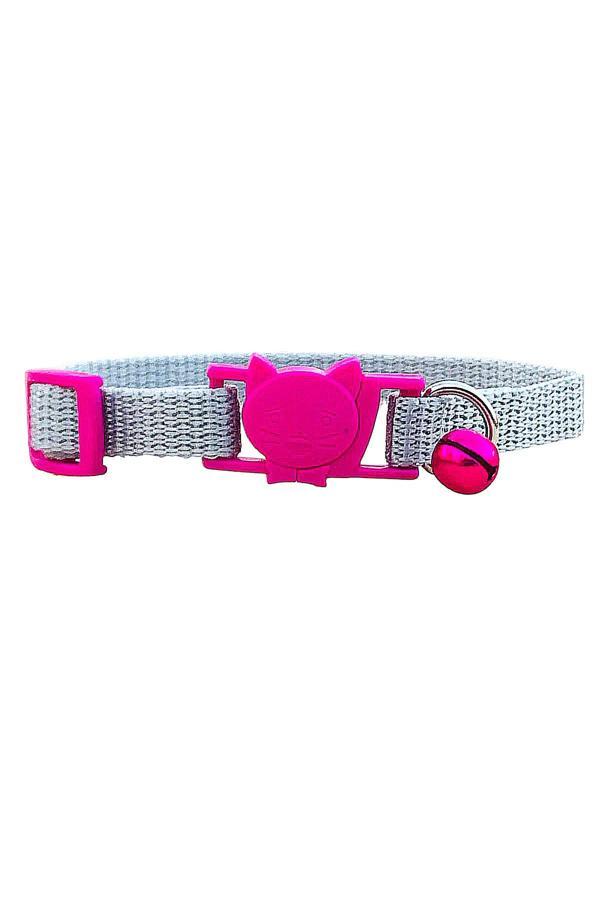 Dino Pet Butik Aksesuar Kedi Figürlü Emniyet Kilitli Boyun Tasması - Image 1
