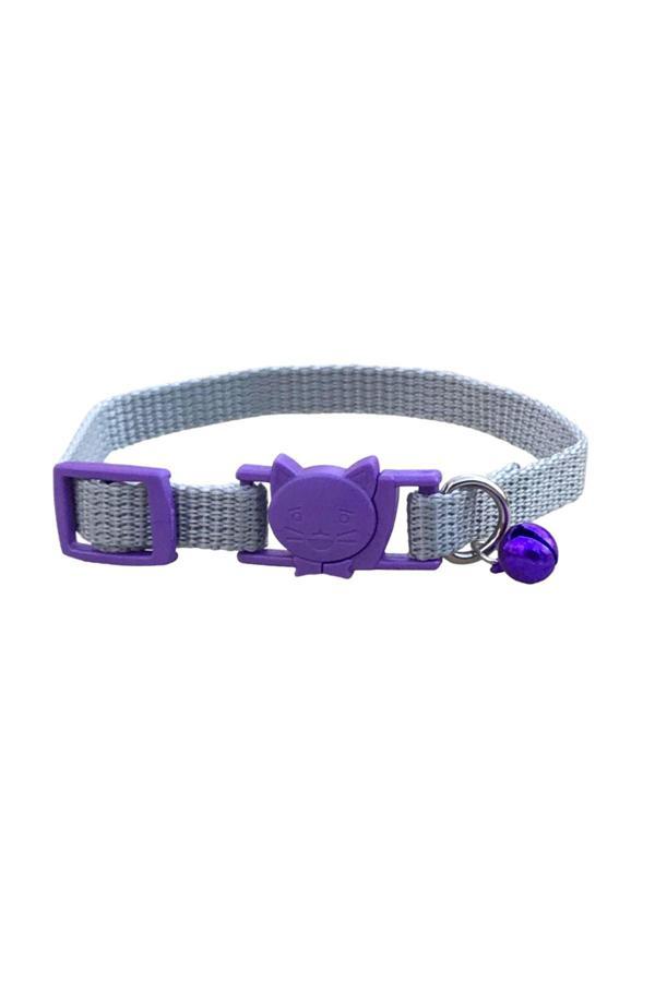 Dino Pet Butik Aksesuar Kedi Figürlü Emniyet Kilitli Boyun Tasması - Image 1