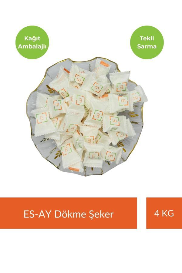 ESAY Şeker Tekli Sarma Küp Şeker 4 kg (Kağıtlı) - Image 1