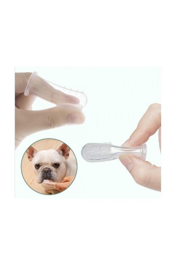 Fabyan Kedi Ve Köpek Şeffaf Parmak Diş Fırçası - Image 1