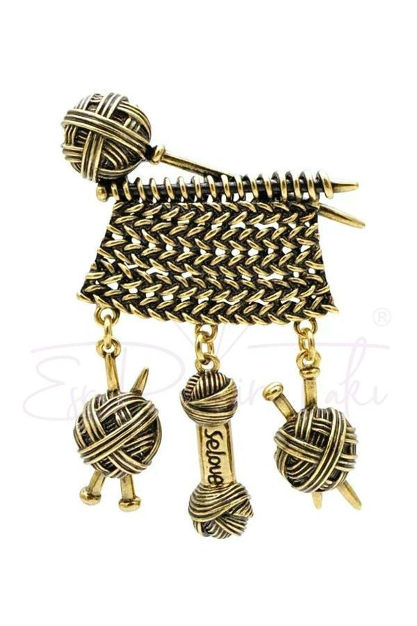 Büyük Örgü Broş - Image 1