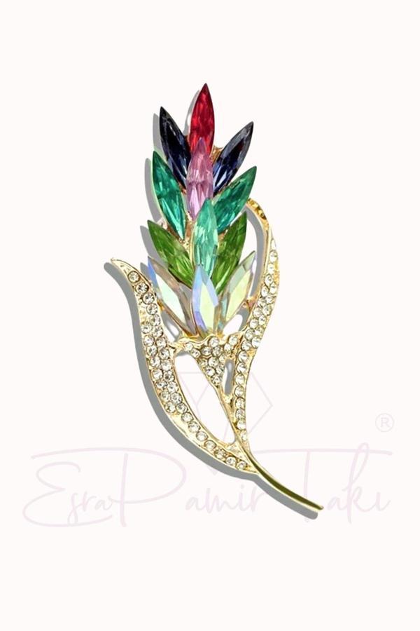 Esra Pamir Yaprak Broş - Image 1