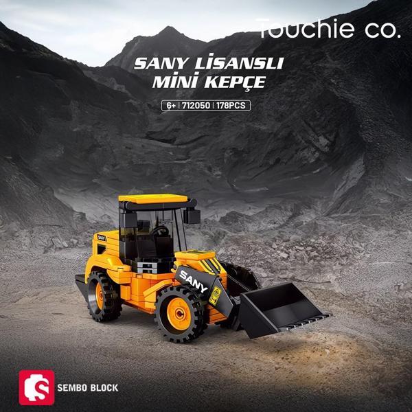 Sany Lisanslı Mini Kepçe - 178 parça yapı blokları Lego ile uyumlu (TOC 712050) - Image 1
