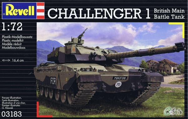 Revell 1/72 British Main Battle Tank CHALLENGER 1 Tank Model Yapım Kiti - Image 1