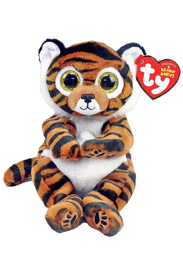 TY Peluş Clawdia Çizgili Kaplan 20 cm: İşlemeli Patileri ile Çok Sevimli. - Image 1