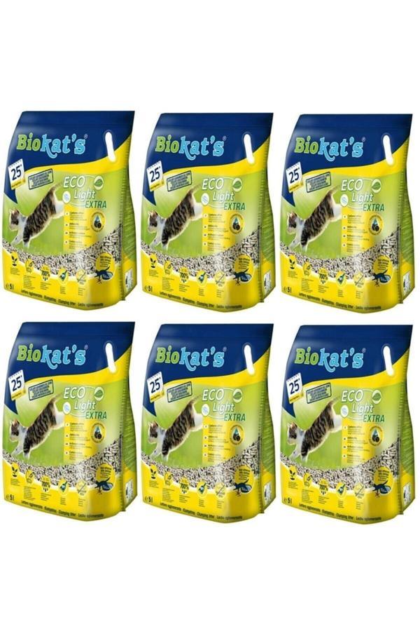 Pelet Kedi Kumu Eco Light Extra 5 Litre X 6 Adet - Image 1