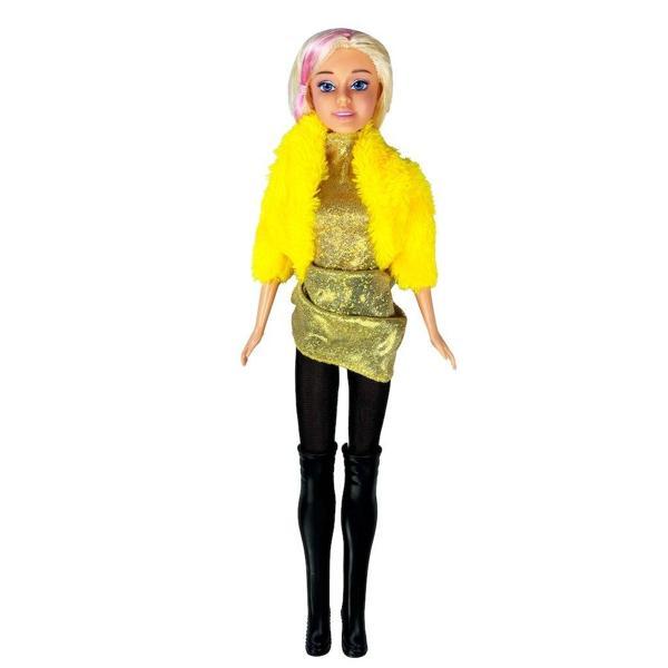 En Güzel Sarışın Bebek - 29Cm Parlak Elbiseli Oyuncak Bebek - Image 1