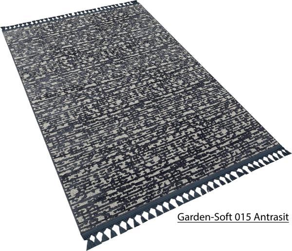 Decoser Garden Koleksiyonu Dokuma Halı DH015 Antrasit - Image 1