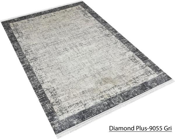 Decoser Diamond Plus Koleksiyonu Dokuma Halı DH9055 Gri - Image 1