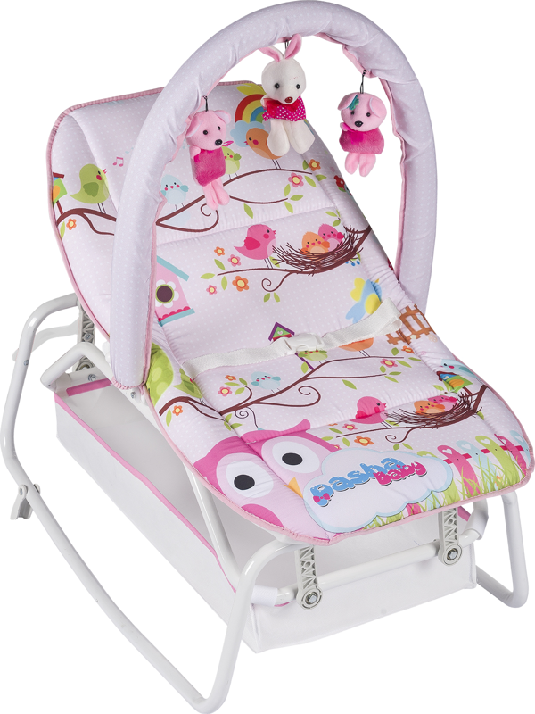 PashaBaby Daddy Anakucağı Oyuncaklı Pembe Ana Kucağı - Image 1