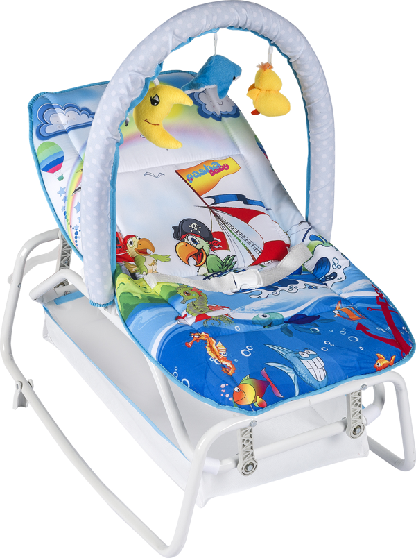 PashaBaby Daddy Anakucağı Oyuncaklı Mavi Ana Kucağı - Image 1