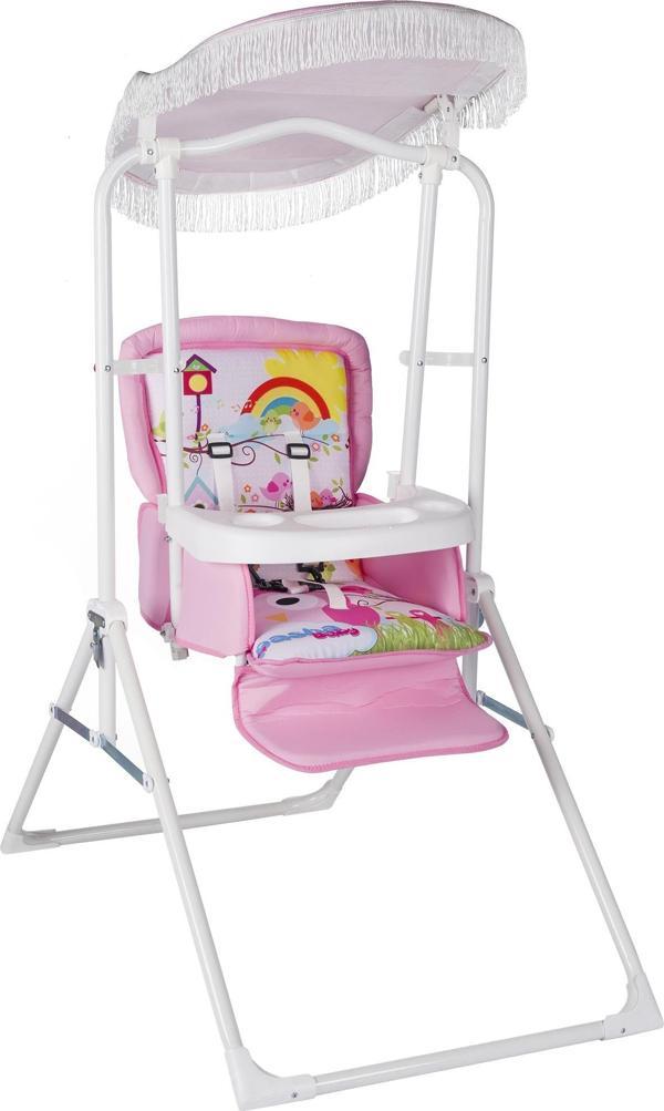 PashaBaby Daddy Ev Tipi Çocuk Salıncak Kuş Desenli M40 - Image 1