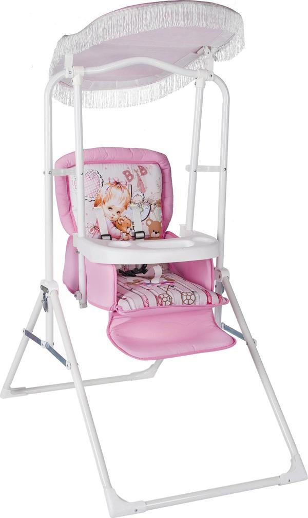 PashaBaby Daddy Ev Tipi Çocuk Salıncak Bebek Desenli M40 - Image 1