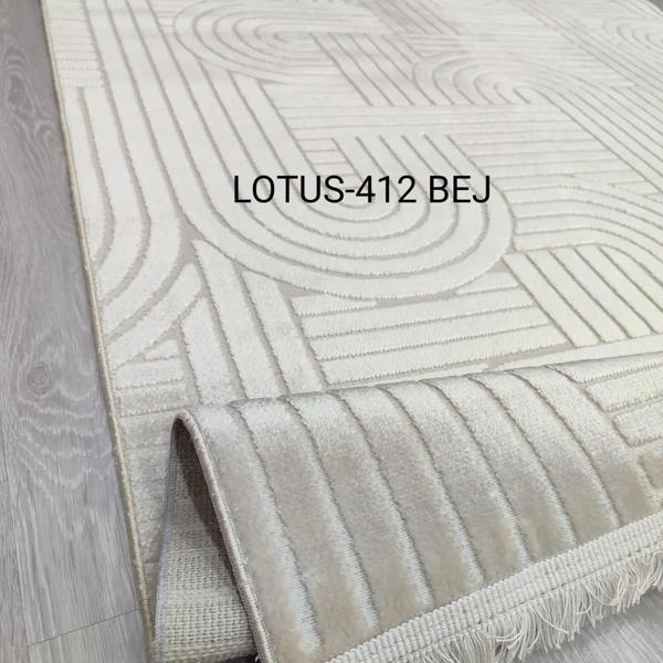 Decoser Lotus Koleksiyonu Dokuma Halı DH412 Bej - Image 1
