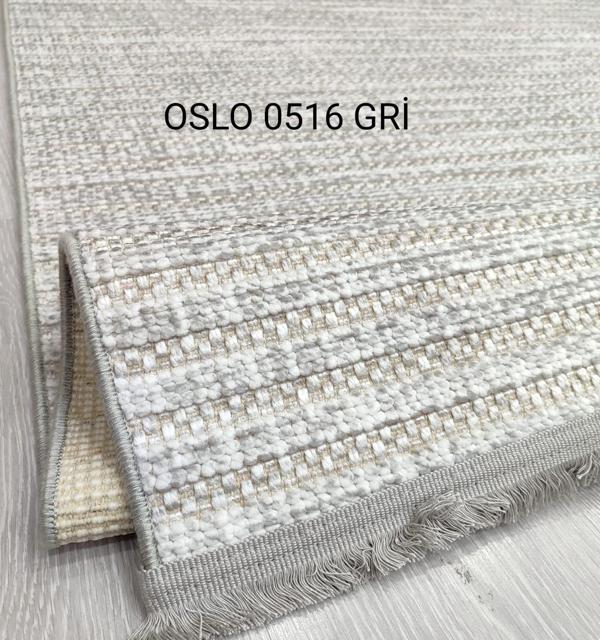 Decoser Oslo Koleksiyonu Dokuma Halı DH516 Gri - Image 1