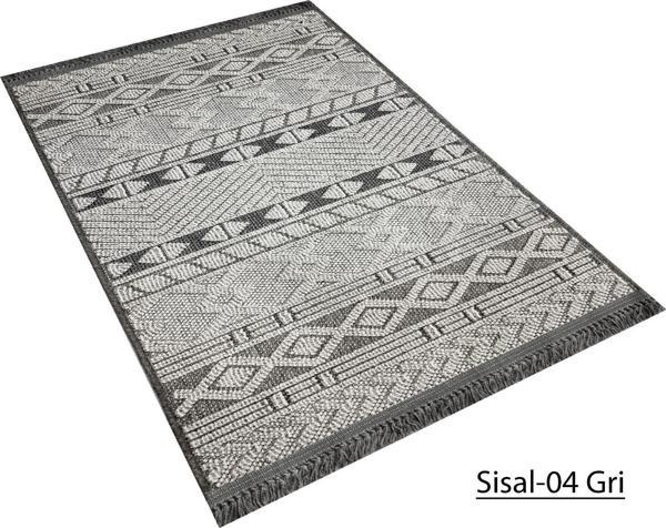 Decoser Sisal Koleksiyonu Dokuma Halı DH04 Gri - Image 1
