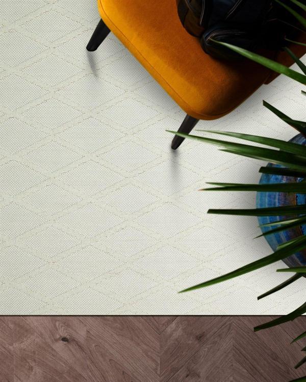 Cozy Koleksiyonu Hav Vermeyen Özel İpler ile Üretilen Örgü Desenli Halı CZY 04 Cream - Image 1