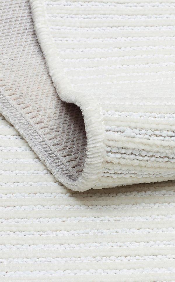Ada Koleksiyonu Yumuşak Dokulu Kaymaz Tabanlı Dokuma Kilim ADA Plain Krem - Image 1
