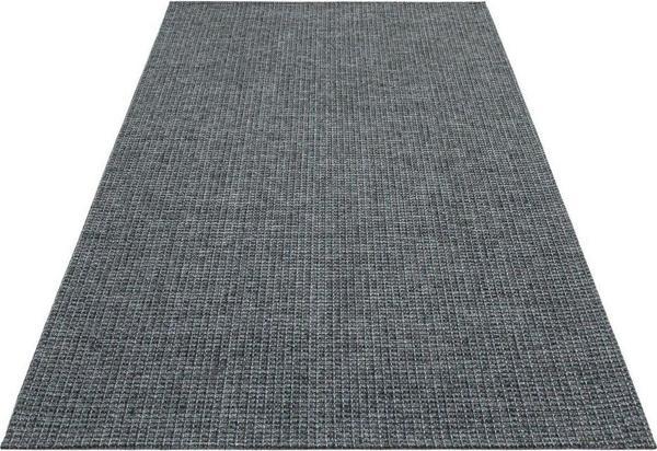Eko Brooklyn Hasır Görünümlü Kaymaz Dokuma Modern Kilim BRK01 Antrasit - Image 1