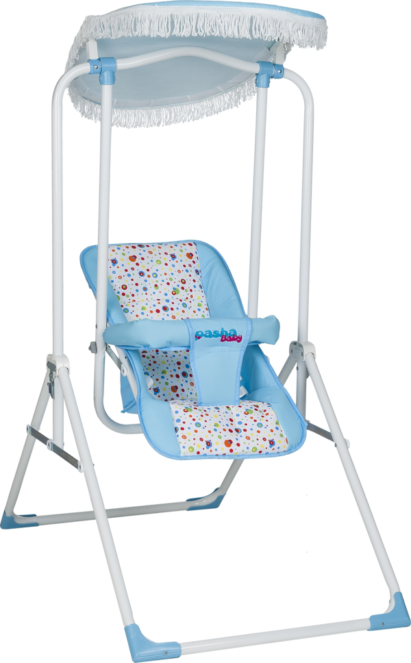 PashaBaby Crazy Eco Tenteli Yatabilen Ev Tipi Salıncak - Image 1