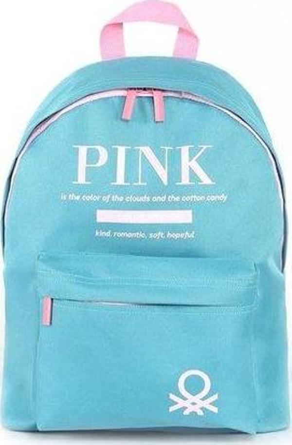 Benetton Çift Bölme Sırt Çantası Mint 03809 - Image 1