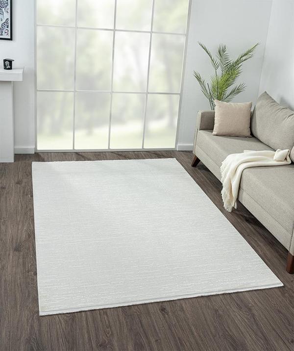 Nexus Koleksiyonu Saçaklı Halı NX010A Krem - Image 1