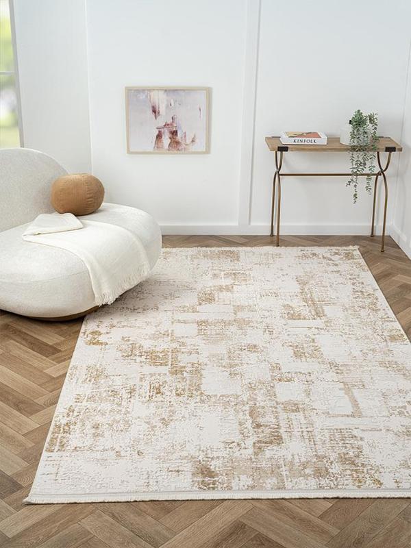 Ottawa Koleksiyonu Triko Akrilik Pamuk Atkı Tabanlı Dokuma Halı OT006B - Image 1