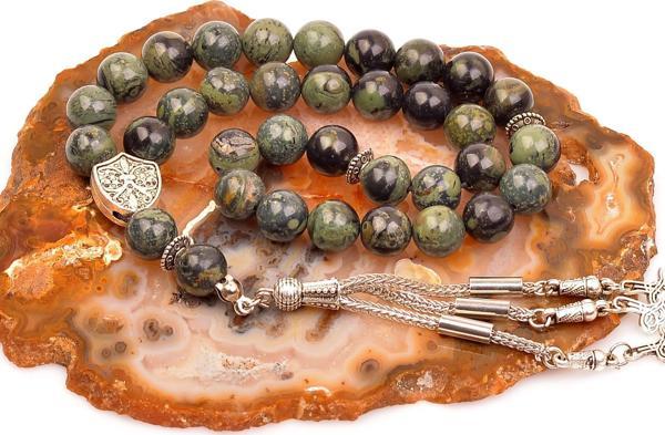 Taş Sandığı Kanbaba Jasper Taşı Tesbih (10 mm) - Image 1