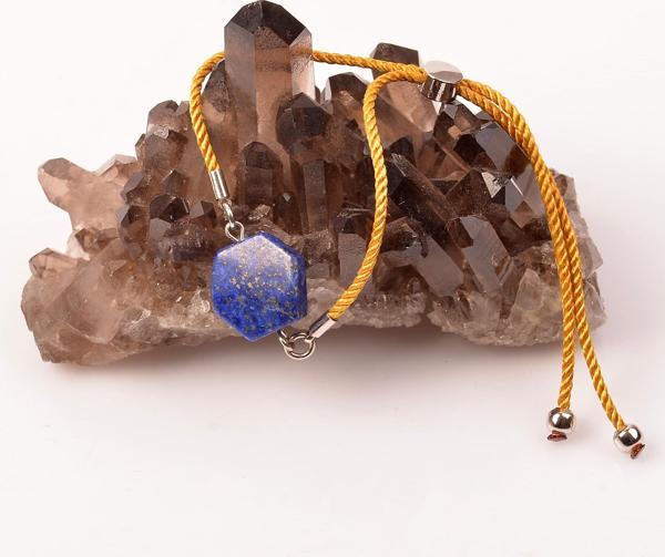 Taş Sandığı Lapis Lazuli Taşı Ayarlamalı Bileklik - Image 1