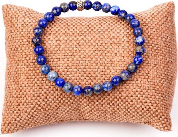 Taş Sandığı Lapis Lazuli Taşı Bileklik - 6 mm  - Image 1