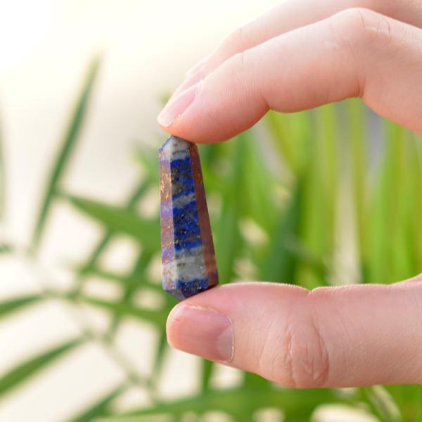Taş Sandığı Lapis Lazuli Taşı Çift Uçlu Kazık Kütle - Küçük Boy - Image 1