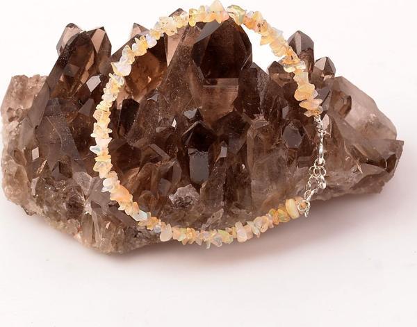 Taş Sandığı Opal Taşı Gümüş Bileklik  - Image 1