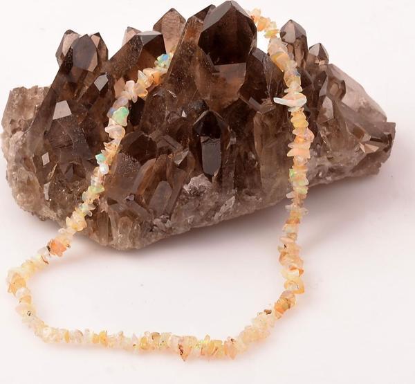 Taş Sandığı Opal Taşı Gümüş Kolye - Image 1