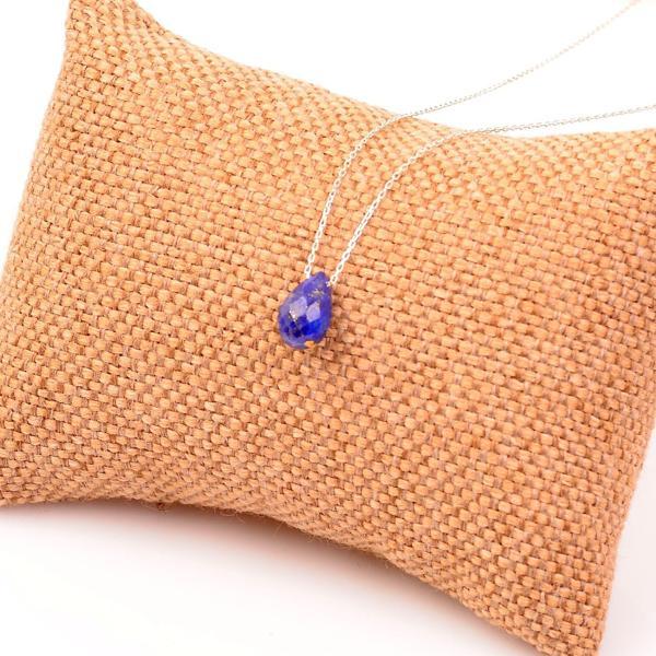 Taş Sandığı Lapis Lazuli Taşı Gümüş Kolye - Image 1