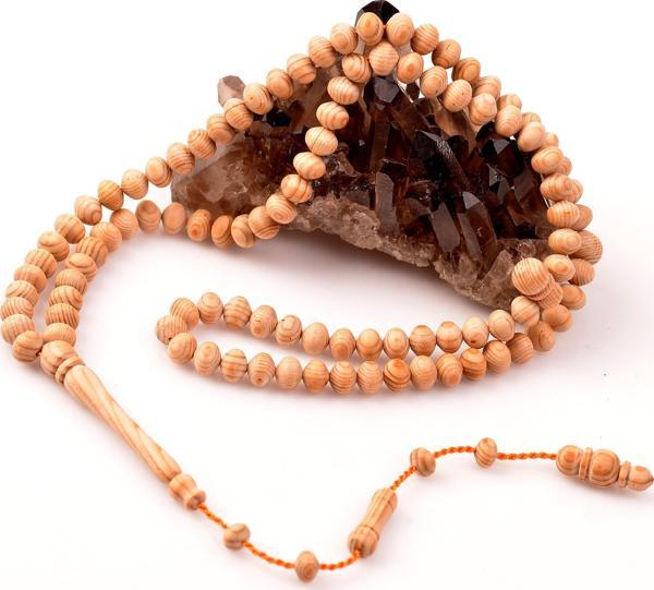 Taş Sandığı Kokulu Katran Ağacı Dua Tesbihi (8 mm) - Image 1