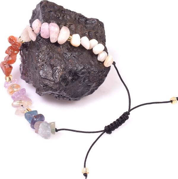 Taş Sandığı Kova Burcu Doğal Taş Bileklik - Ayarlamalı - Image 1