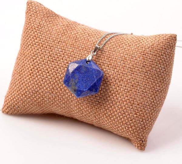 Taş Sandığı Lapis Lazuli Taşı Kolye - Davut Yıldızı - Image 1
