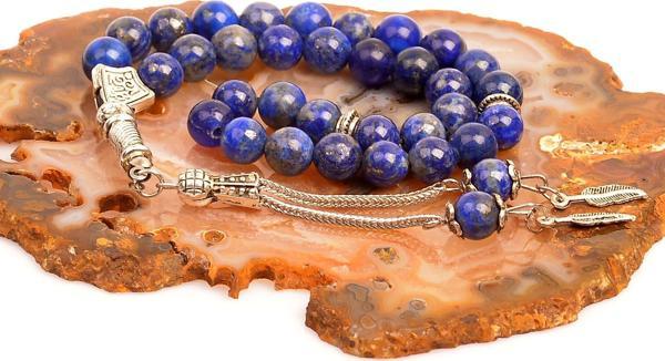 Taş Sandığı Lapis Lazuli Taşı Tesbih ( 8 mm ) - Image 1