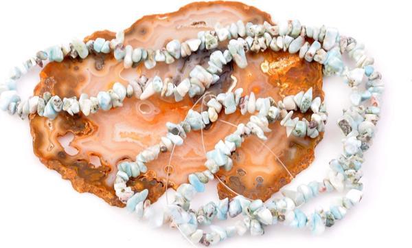 Taş Sandığı Larimar Taşı Şekilsiz Dizi - Kırık Taş - Image 1