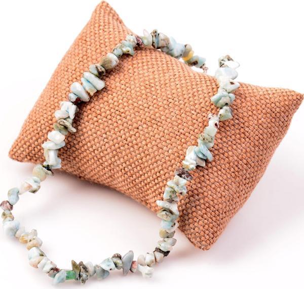 Taş Sandığı Larimar Taşı Şekilsiz Kolye - Image 1