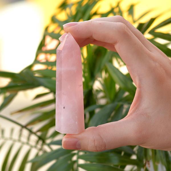 Taş Sandığı Pembe Kuvars Taşı Kazık Kütle - Image 1