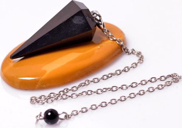 Taş Sandığı Shungite Taşı Sarkaç - Pandül - Image 1